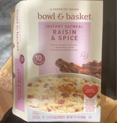 Raisin & Spice Instant Oatmeal, Raisin & Spice