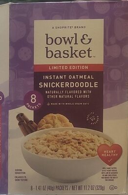 Snickerdoodle Instant Oatmeal, Snickerdoodle
