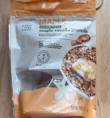 Maple Vanilla Grain Free Granola, Maple Vanilla