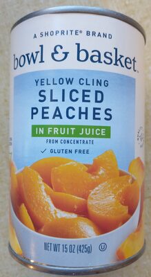 Yellow Cling Sliced Peaches In Fruit Juice, Fruit Juice