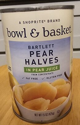 Bartlett Pear Halves In Pear Juice, Pear Juice