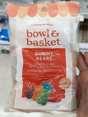 Gummy Bears Candy, Lemon, Pink Grapefruit, Watermelon, Grape, Green Apple, Strawberry, Blue Raspberry, Mango, Cherry, Pineapple, Orange, Lime