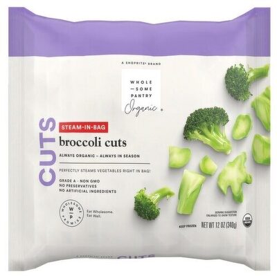 Organic, Steam-In-Bag Broccoli Cuts