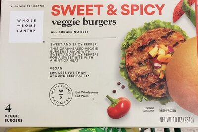 Sweet & Spicy Veggie Burgers, Sweet & Spicy
