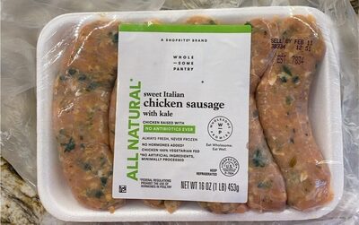 Sweet Italian Chicken Sausage With Kale, Sweet Italian With Kale