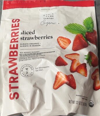 Organic Sliced Strawberries