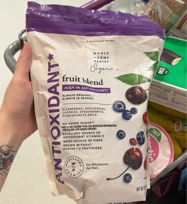 Organic, Antioxidant Blueberries, Raspberries, Cherries, Strawberries, Pomegranate Arils Fruit Blend, Antioxidant