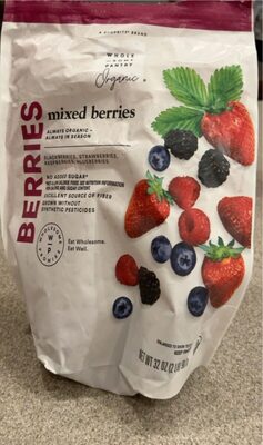 Organic, Mixed Berries Blackberries, Strawberries, Raspberries, Blueberries, Mixed Berries
