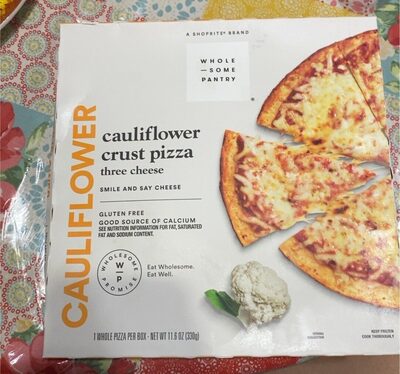 Three Cheese Cauliflower Crust Pizza, Three Cheese
