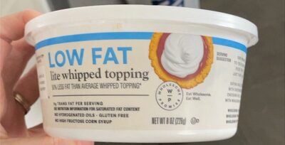 Low Fat Lite Whipped Topping, Low Fat