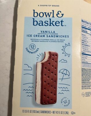 Vanilla Ice Cream Sandwiches, Vanilla