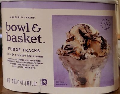 Fudge Tracks Rich & Creamy Ice Cream, Fudge Tracks