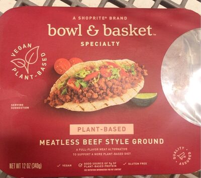 Specialty, Meatless Beef Style Plant-Based Ground, Meatless Beef Style