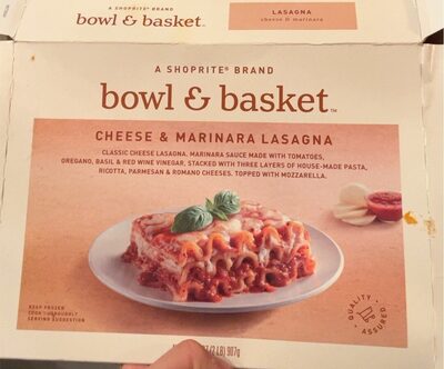 Cheese & Marinara Lasagna, Cheese & Marinara