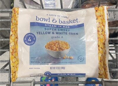 Super Sweet Yellow & White Steam In Bag Corn, Super Sweet Yellow & White