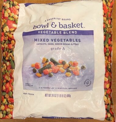 Mixed Carrots, Corn, Green Beans & Peas Vegetable Blend, Mixed