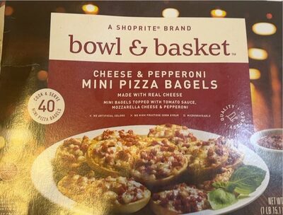 Cheese & Pepperoni Mini Pizza Bagels, Cheese & Pepperoni