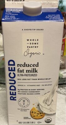 Organic, 2% Reduced Fat Milk
