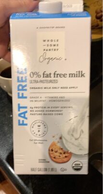 Organic, 0% Fat Free Milk