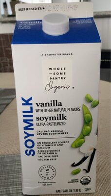 Organic, Vanilla Soymilk, Vanilla