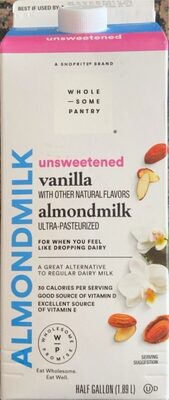 Unsweetened Vanilla Almondmilk, Unsweetened Vanilla