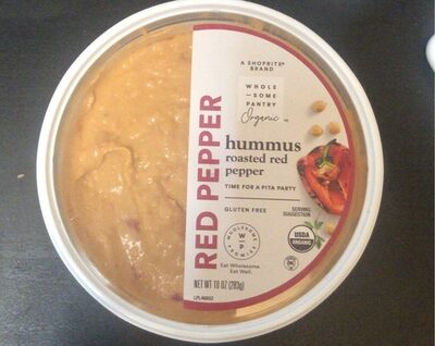 Organic, Roasted Red Pepper Hummus, Roasted Red Pepper