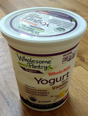 Organic, Vanilla Original Whole Milk Yogurt, Vanilla