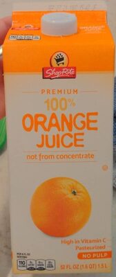 No Pulp Orange Juice, No Pulp Orange