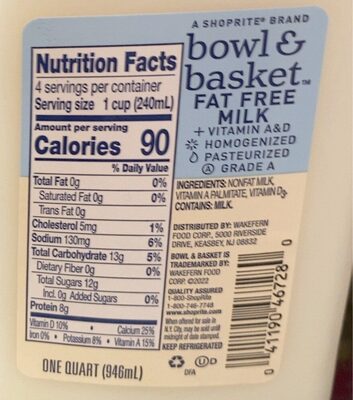 Fat Free Milk