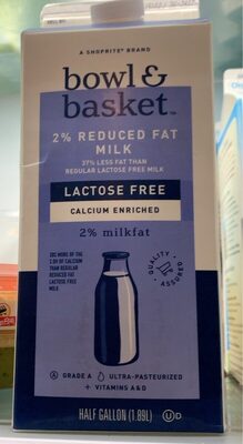Lactose Free 2% Reduced Fat Milk