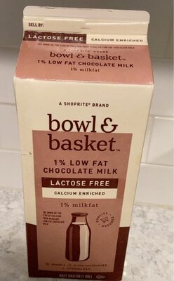 Chocolate Lactose Free 1% Low Fat Milk, Chocolate