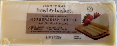 Horseradish Pasteurized Process Cheese, Horseradish