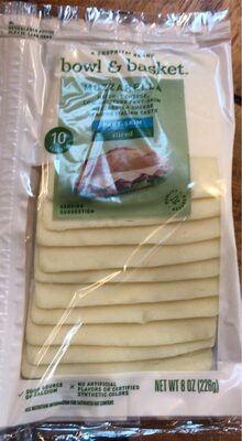 Mozzarella Low-Moisture Part-Skim Sliced Cheese, Mozzarella
