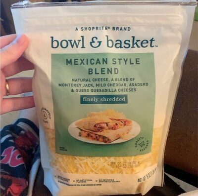 Mexican Style Blend Of Monterey Jack, Mild Cheddar, Asadero & Queso Quesadilla Cheeses, Mexican Style Blend