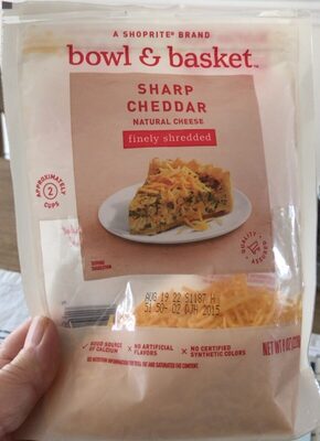Sharp Cheddar Finely Shredded Natural Cheese, Sharp Cheddar