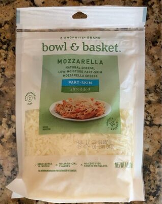 Mozzarella Low-Moisture Part-Skim Shredded Cheese, Mozzarella