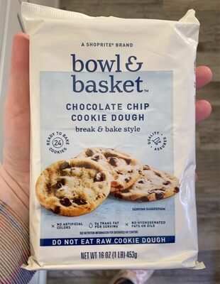 Chocolate Chip Break & Bake Style Cookie Dough, Chocolate Chip