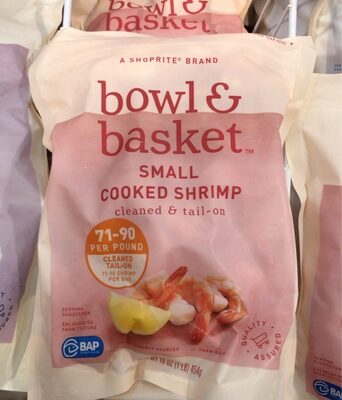 Cleaned & Tail-On Small Cooked Shrimp