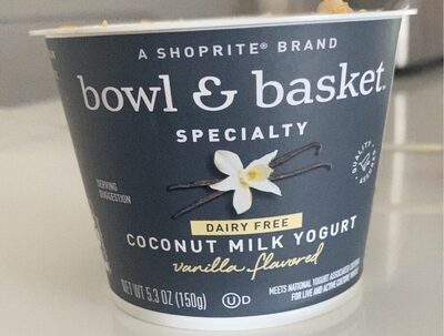 Specialty, Vanilla Flavored Dairy Free Coconut Milk Yogurt, Vanilla