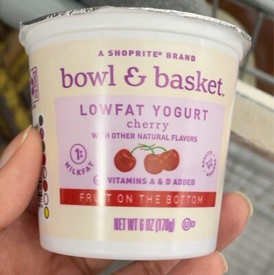 Cherry Fruit On The Bottom Lowfat Yogurt, Cherry