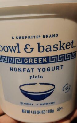 Plain Non Fat Greek Yogurt, Plain