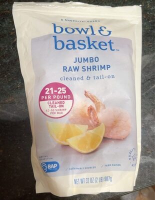 Cleaned & Tail-On Jumbo Raw Shrimp