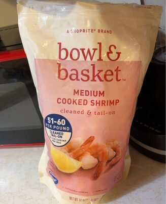 Cleaned & Tail-On Medium Cooked Shrimp
