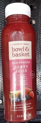 Berry Cold Pressed Fruit Juice Blend With Pineapple, Strawberries, Blueberries & Blackberries, Berry