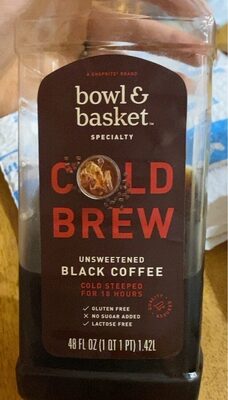 Specialty, Black Unsweetened Cold Brew Coffee, Black