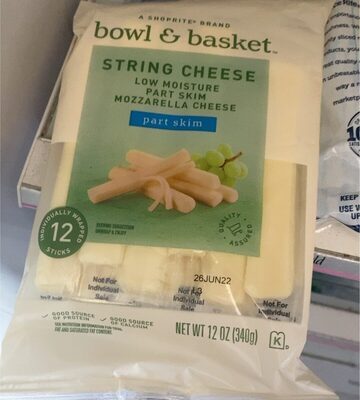 Mozzarella Low-Moisture Part-Skim String Cheese, Mozzarella