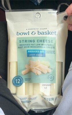 Mozzarella Reduced Fat Low-Moisture Part-Skim String Cheese, Mozzarella