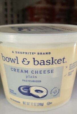 Plain Pasteurized Cream Cheese, Plain