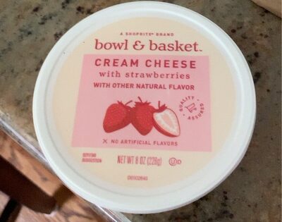 Cream Cheese With Strawberries, Strawberries