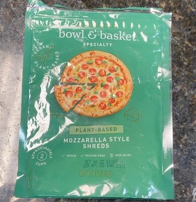 Specialty, Mozzarella Style Plant-Based Shreds, Mozzarella Style